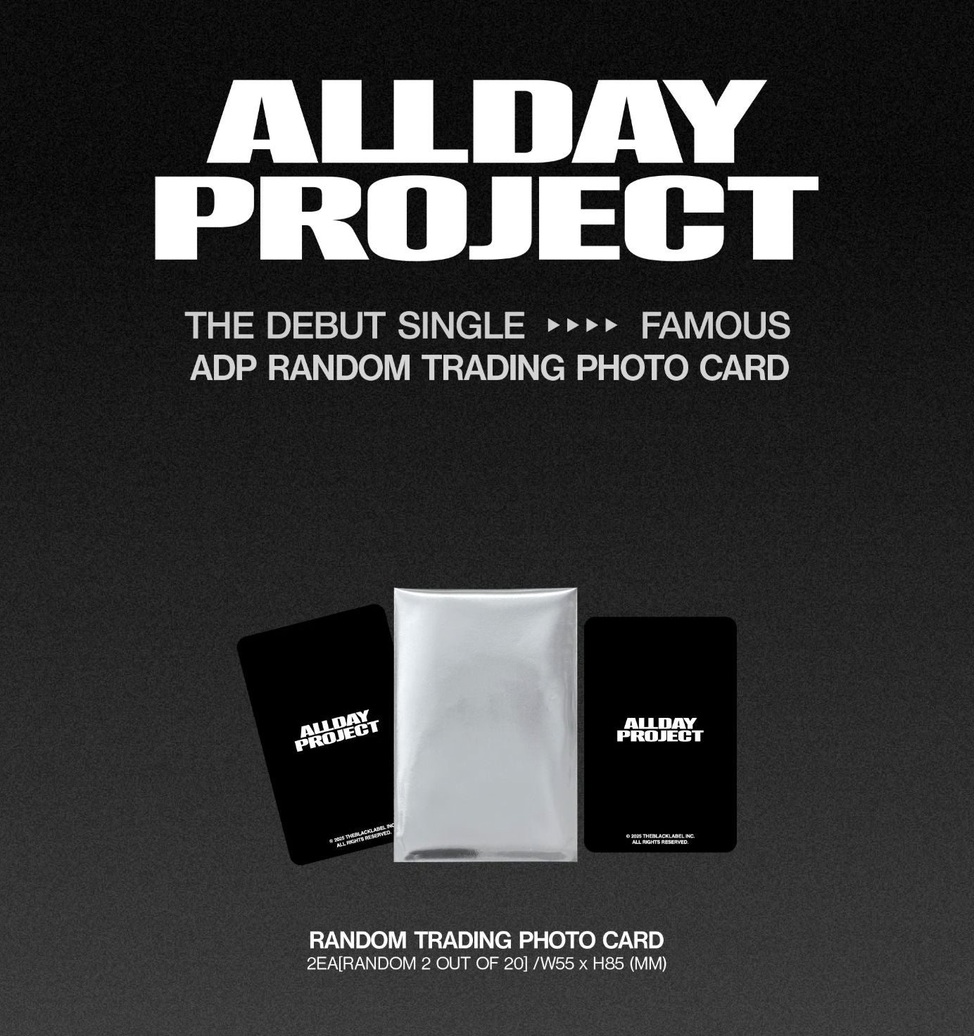 ALLDAY PROJECT - RANDOM TRADING PHOTOCARD (THE DEBUT SINGLE 'FAMOUS' MD) Nolae