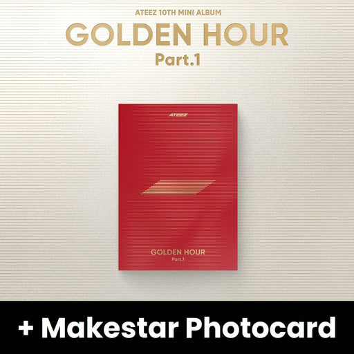 ATEEZ - GOLDEN HOUR : PART 1 (10TH MINI ALBUM) POCA ALBUM + Makestar Photocard Nolae