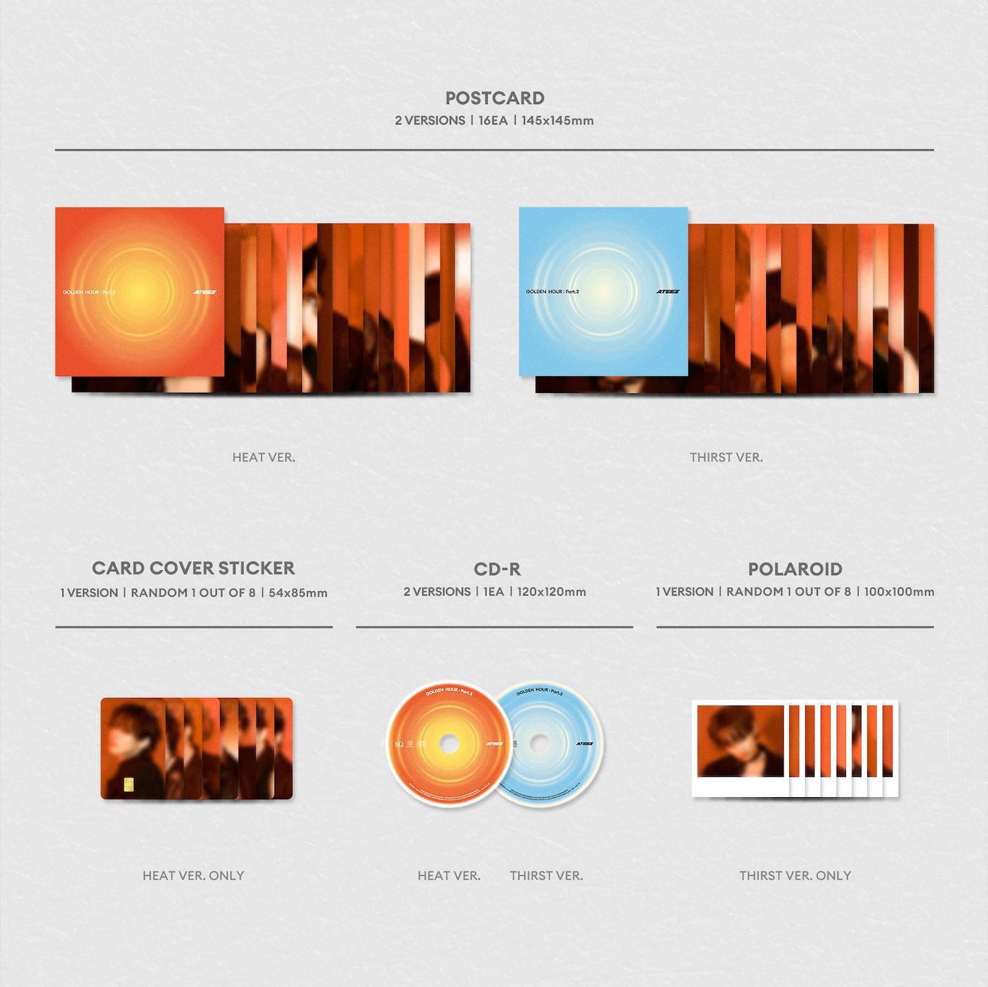 ATEEZ - GOLDEN HOUR : PART.3 (HELLO82 EUROPE POP-UP EXCLUSIVE) Nolae