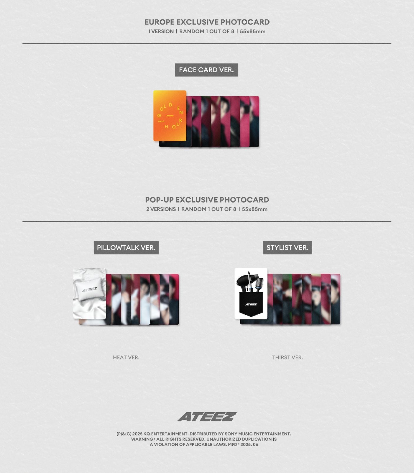 ATEEZ - GOLDEN HOUR : PART.3 (HELLO82 EUROPE POP-UP EXCLUSIVE) Nolae