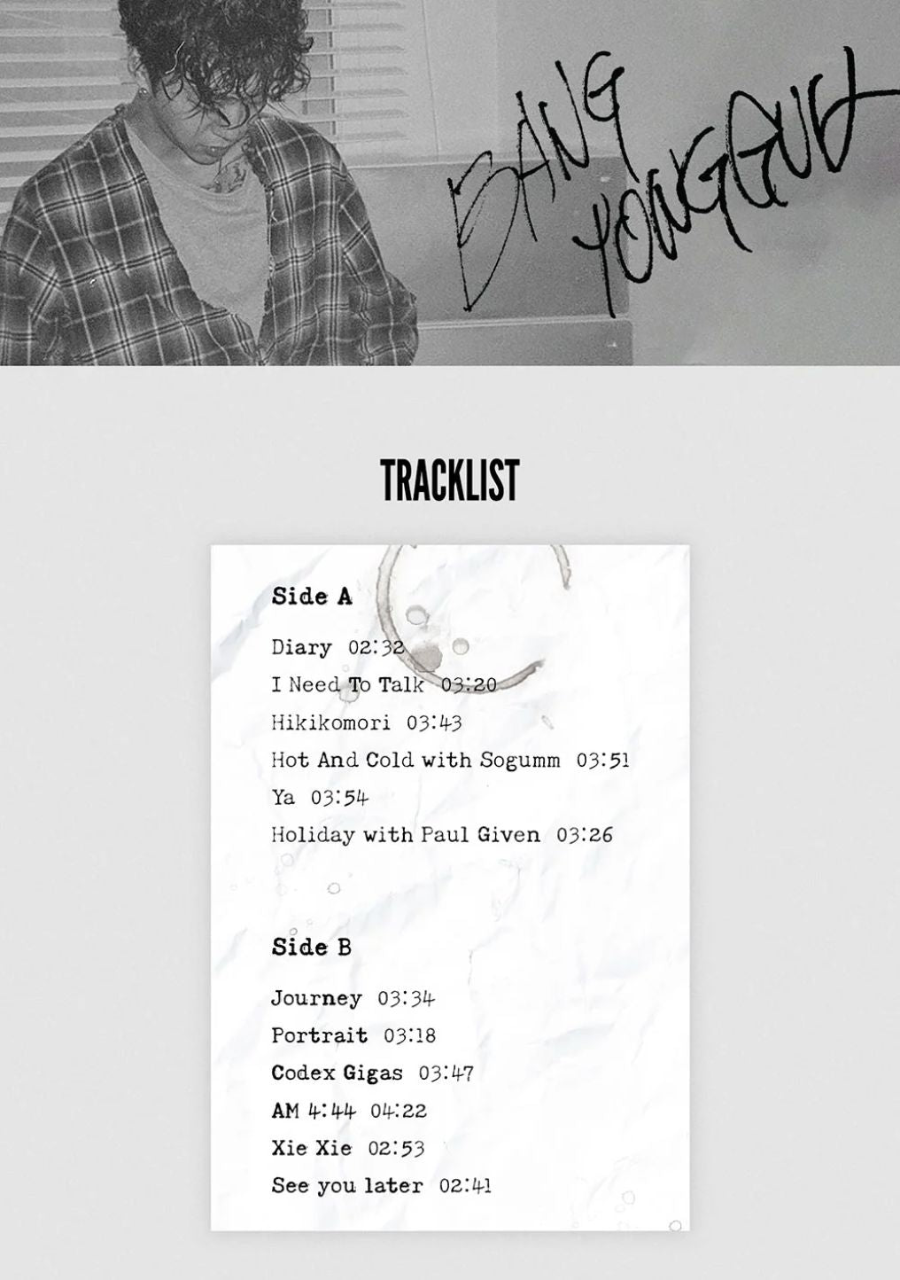 BANG YONGGUK (B.A.P) - 1ST FULL ALBUM (LIMITED EDITION LP) Nolae