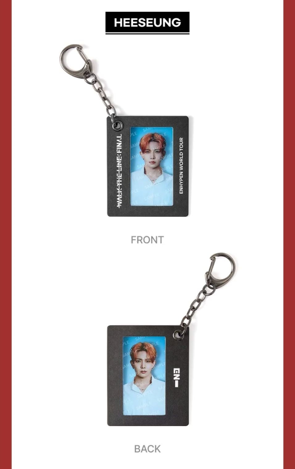 ENHYPEN - FILM FRAME KEYRING (WALK THE LINE : FINAL WORLD TOUR OFFICIAL MD) Nolae