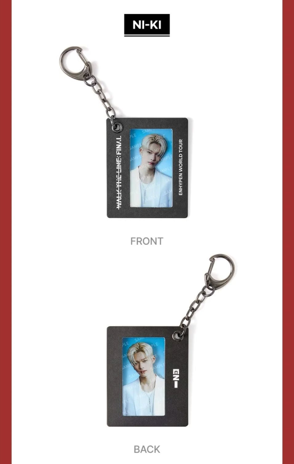 ENHYPEN - FILM FRAME KEYRING (WALK THE LINE : FINAL WORLD TOUR OFFICIAL MD) Nolae