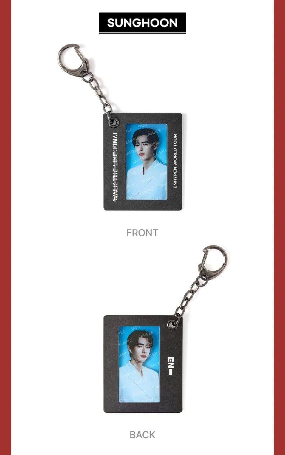 ENHYPEN - FILM FRAME KEYRING (WALK THE LINE : FINAL WORLD TOUR OFFICIAL MD) Nolae