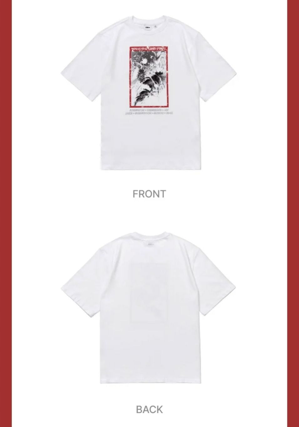 ENHYPEN - T-SHIRTS & HOODIE (WALK THE LINE : FINAL WORLD TOUR OFFICIAL MD) Nolae