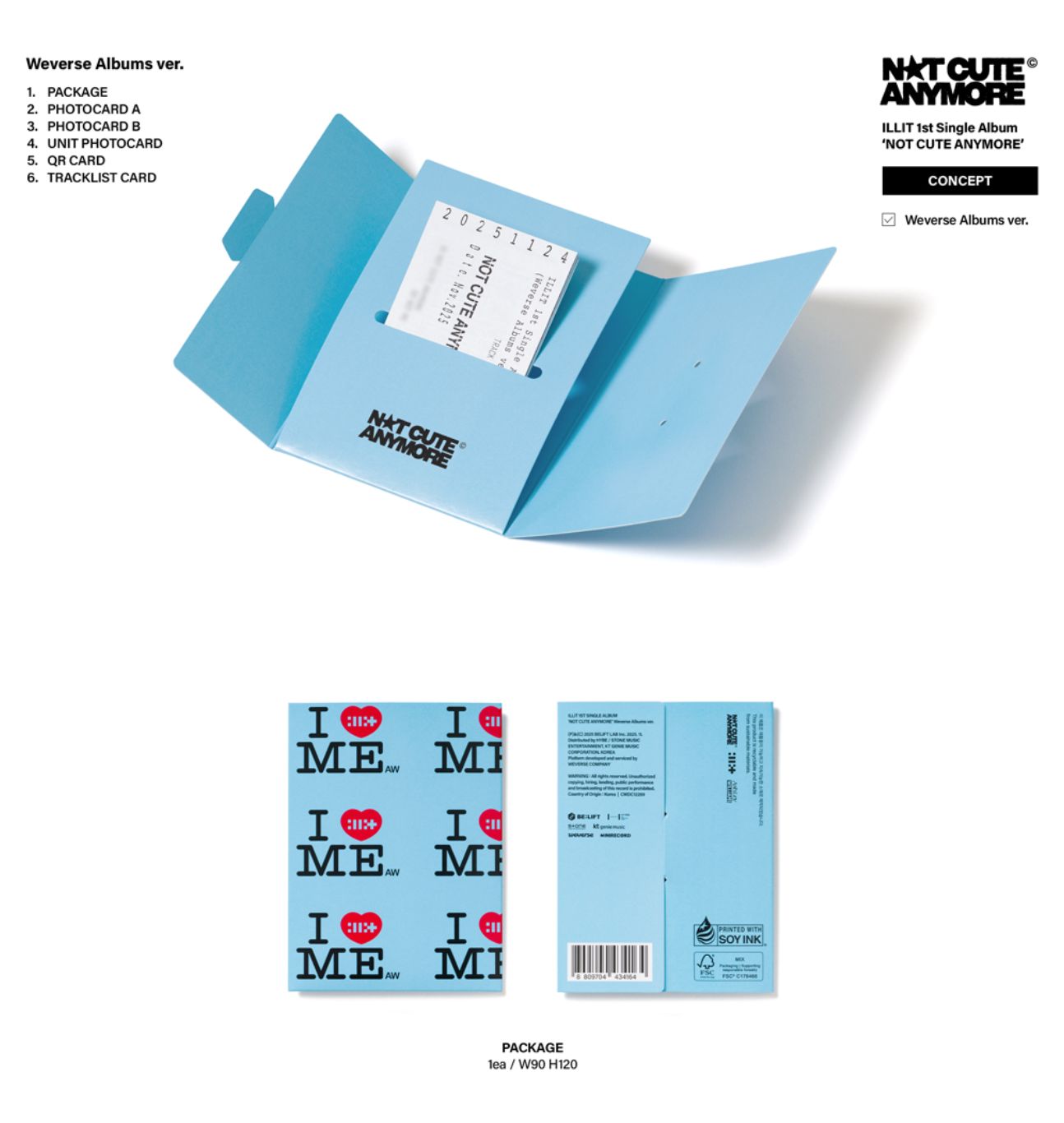 ILLIT - NOT CUTE ANYMORE (WEVERSE ALBUMS VER.) Nolae