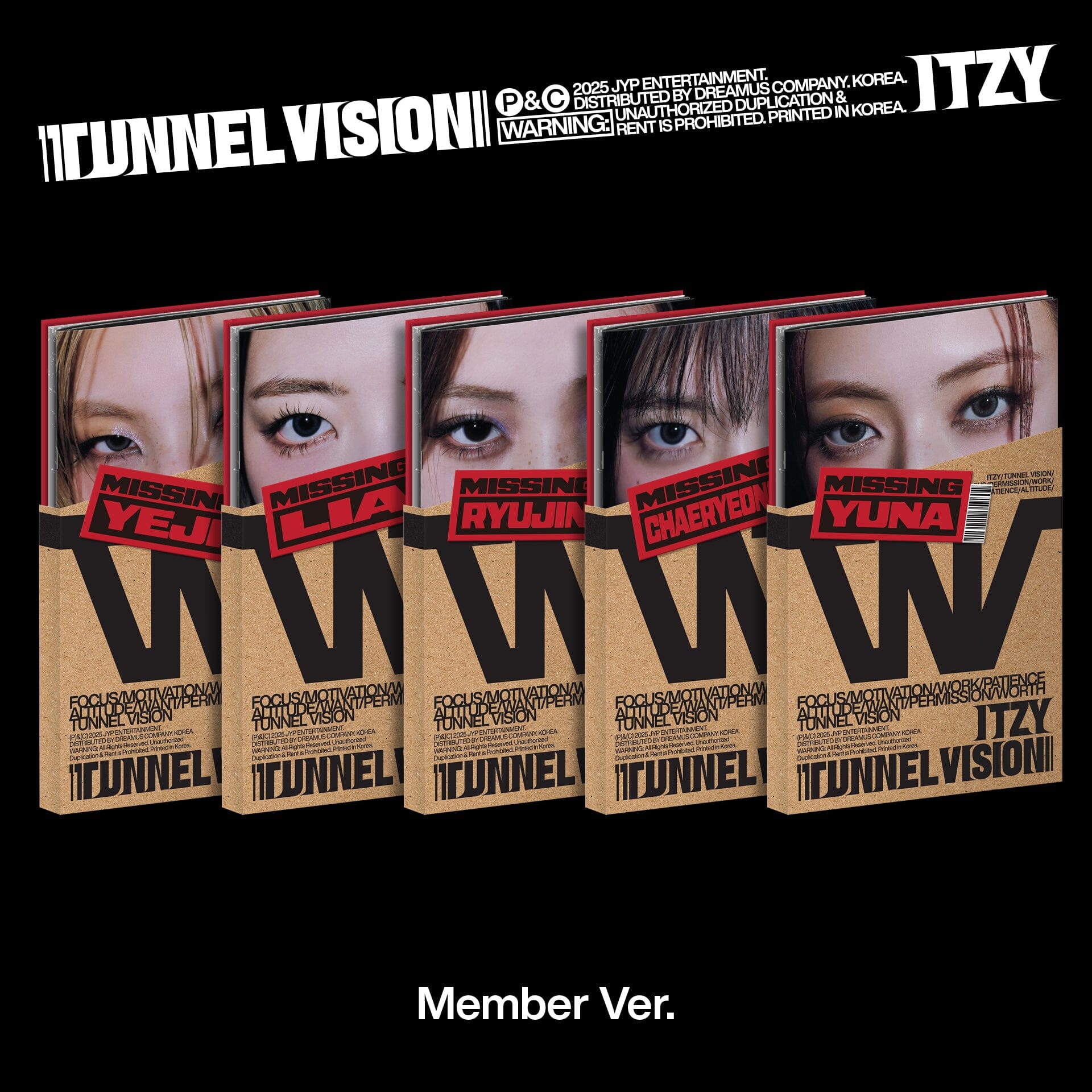 ITZY - TUNNEL VISION (MEMBER VER.)