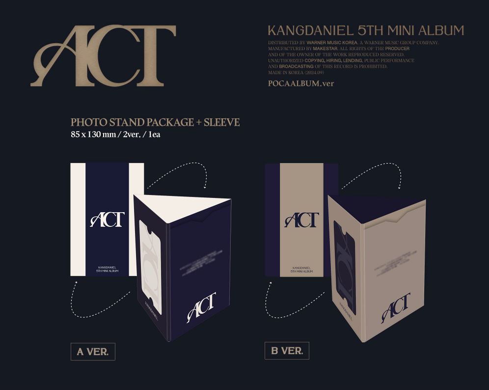 KANG DANIEL - ACT (POCA ALBUM VER.)