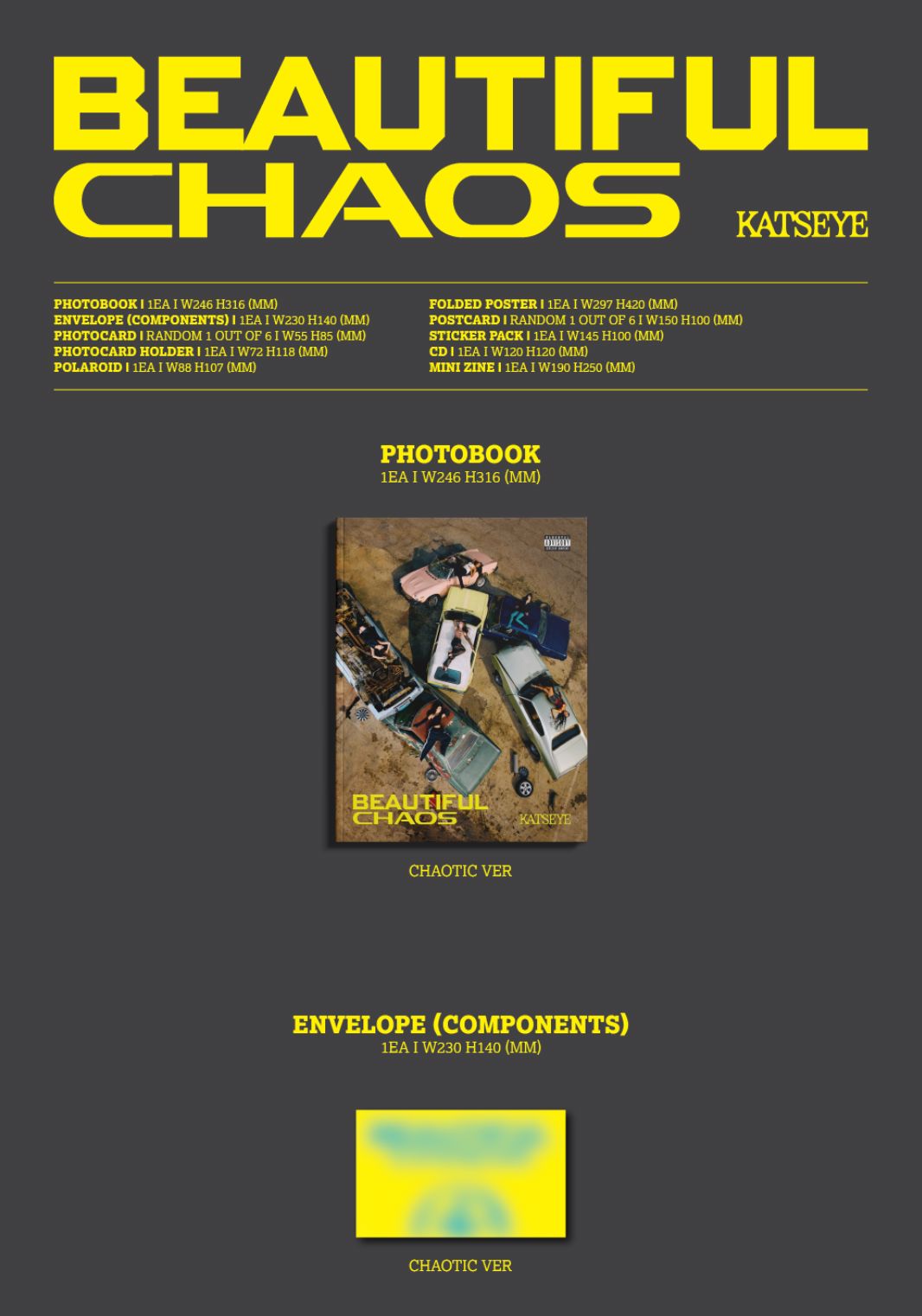 KATSEYE - BEAUTIFUL CHAOS + Soundwave Photocard Nolae