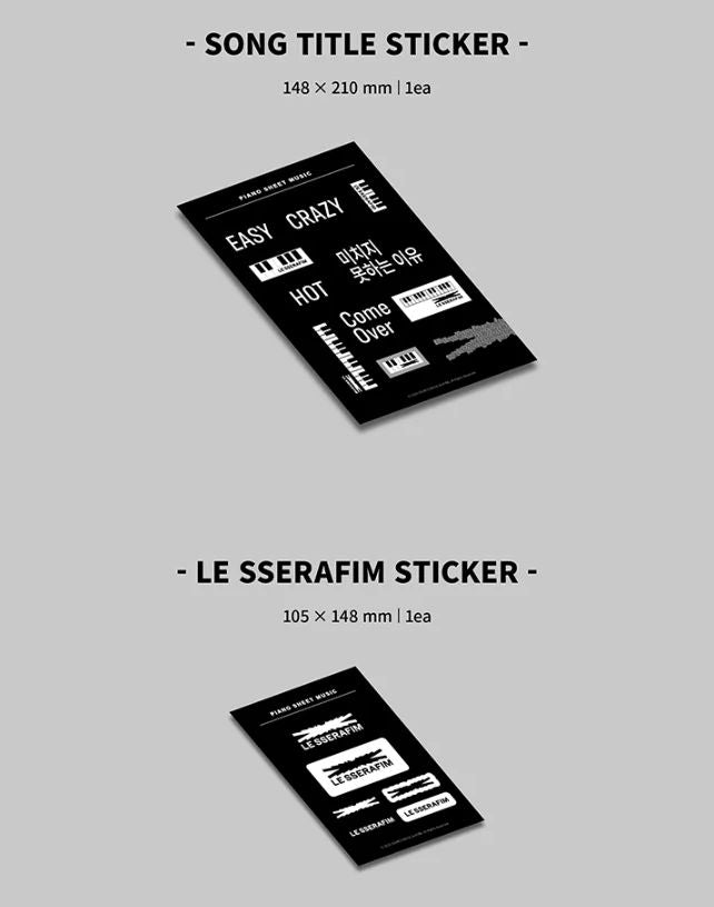 LE SSERAFIM - PIANO SHEET MUSIC : LE SSERAFIM (PACKAGE) Nolae