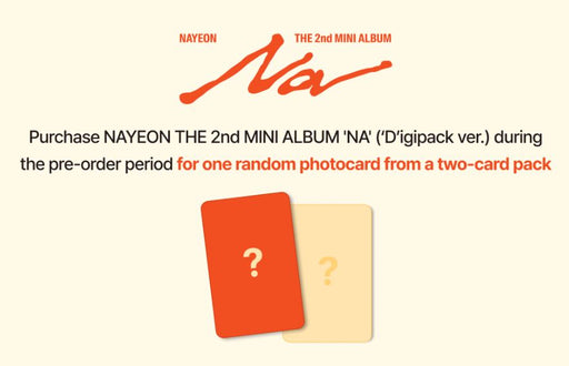 NAYEON (TWICE) - NA (THE 2ND MINI ALBUM) DIGIPACK VER. + JYP SHOP Photocard Nolae