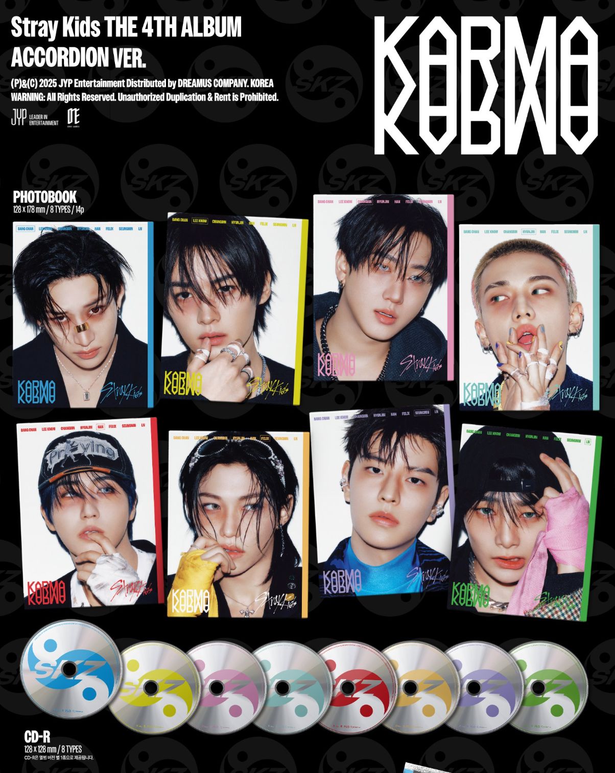 STRAY KIDS - KARMA (ACCORDION VER.) + Aladin Photocard Nolae