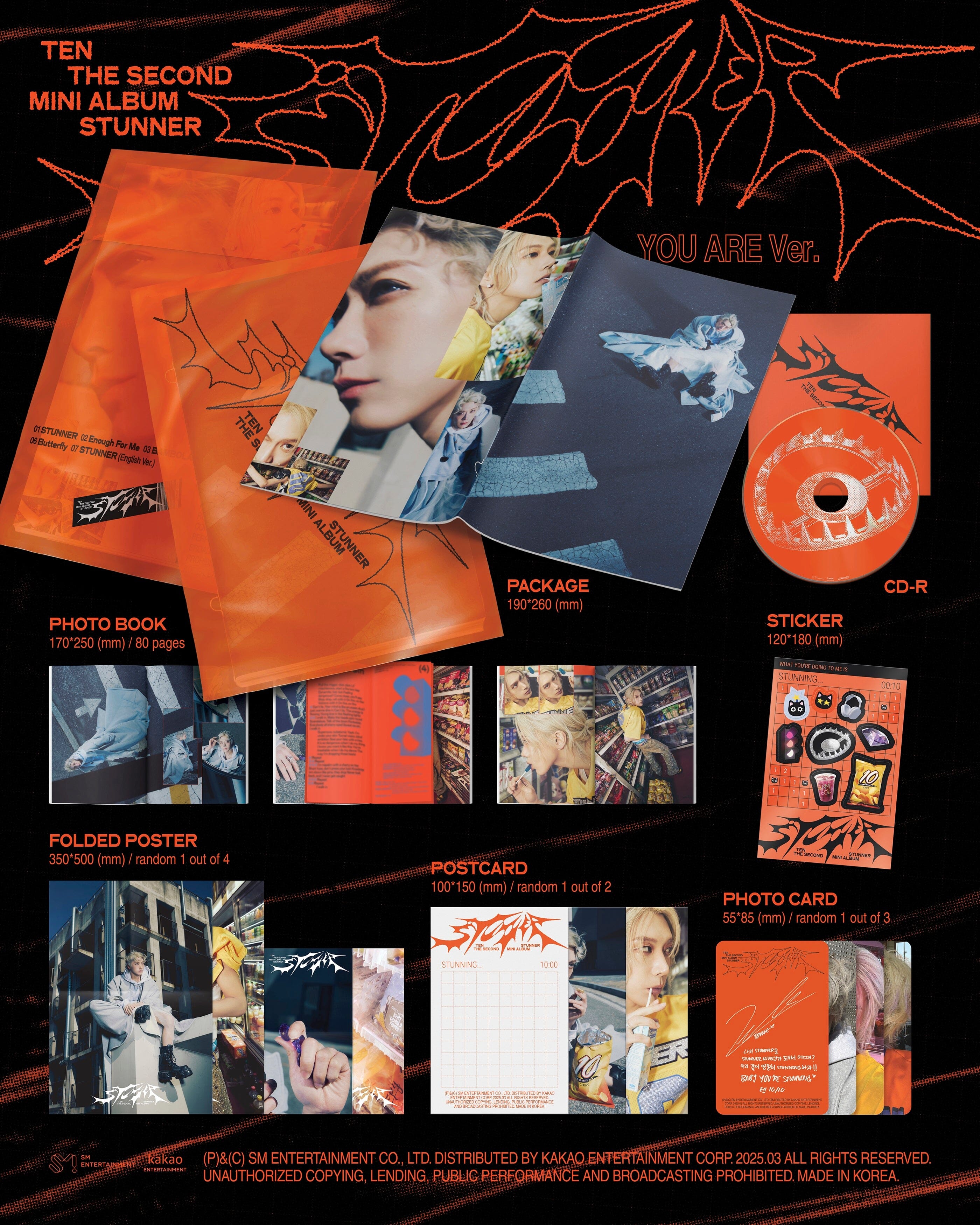 TEN (NCT) - STUNNER (PACK BOOK VER.) + Soundwave Photocard Nolae