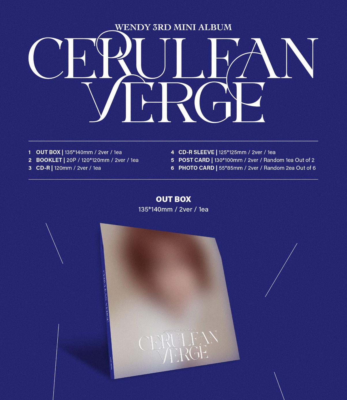 WENDY (RED VELVET) - CERULEAN VERGE (DIGIPACK VER.) Nolae