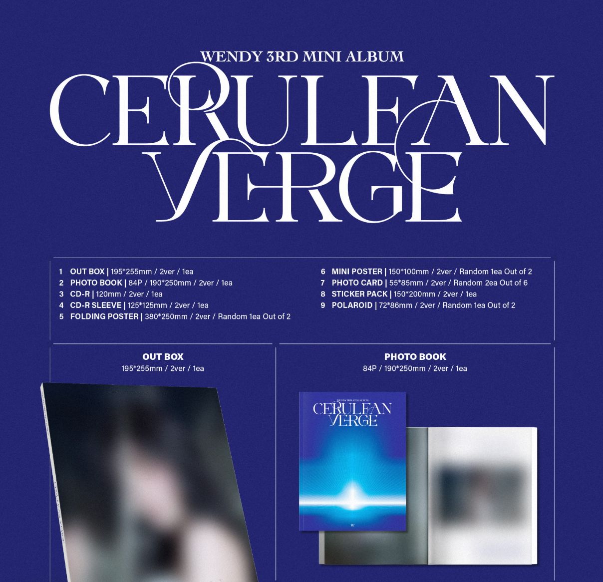 WENDY (RED VELVET) - CERULEAN VERGE (PHOTOBOOK VER.) Nolae