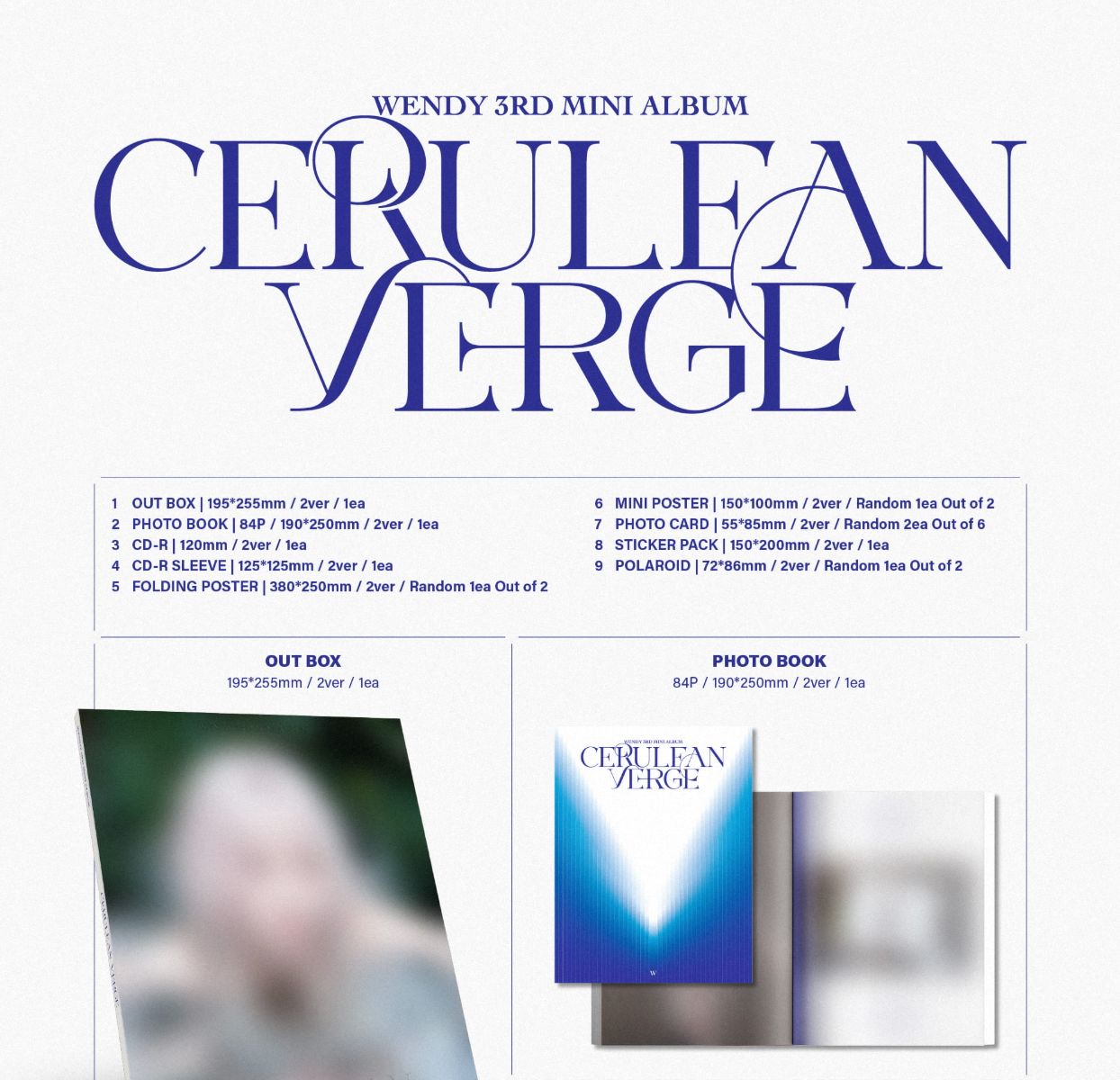 WENDY (RED VELVET) - CERULEAN VERGE (PHOTOBOOK VER.) Nolae