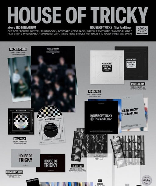XIKERS - HOUSE OF TRICKY : TRIAL AND ERROR (3RD MINI ALBUM) + Makestar Photocard 2 Nolae