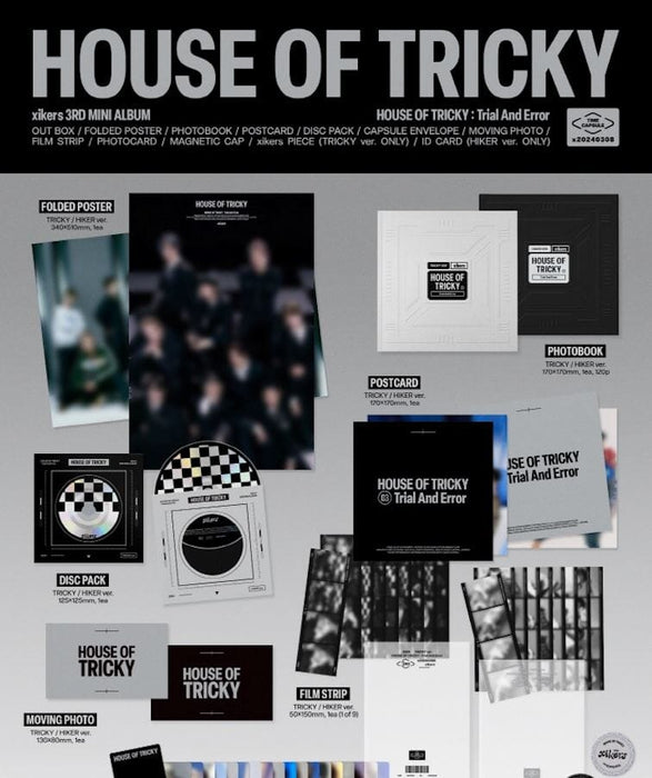 XIKERS - HOUSE OF TRICKY : TRIAL AND ERROR (3RD MINI ALBUM) + Makestar Photocard 2 Nolae