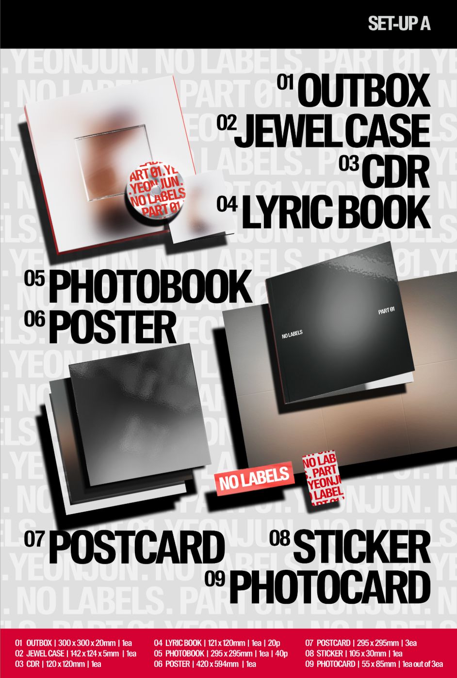 YEONJUN (TXT) - NO LABELS: PART 01 + Apple Music Photocard Nolae