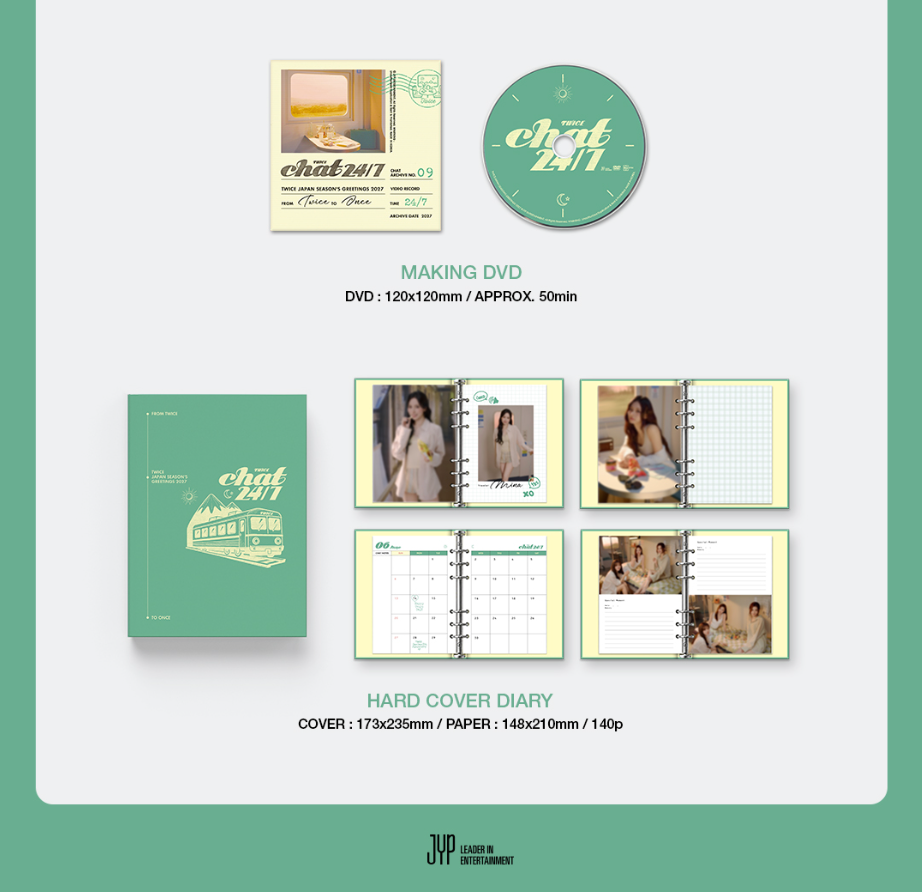 TWICE - 2027 JAPAN SEASON'S GREETINGS (CHAT 24/7) + JYP SHOP Gift