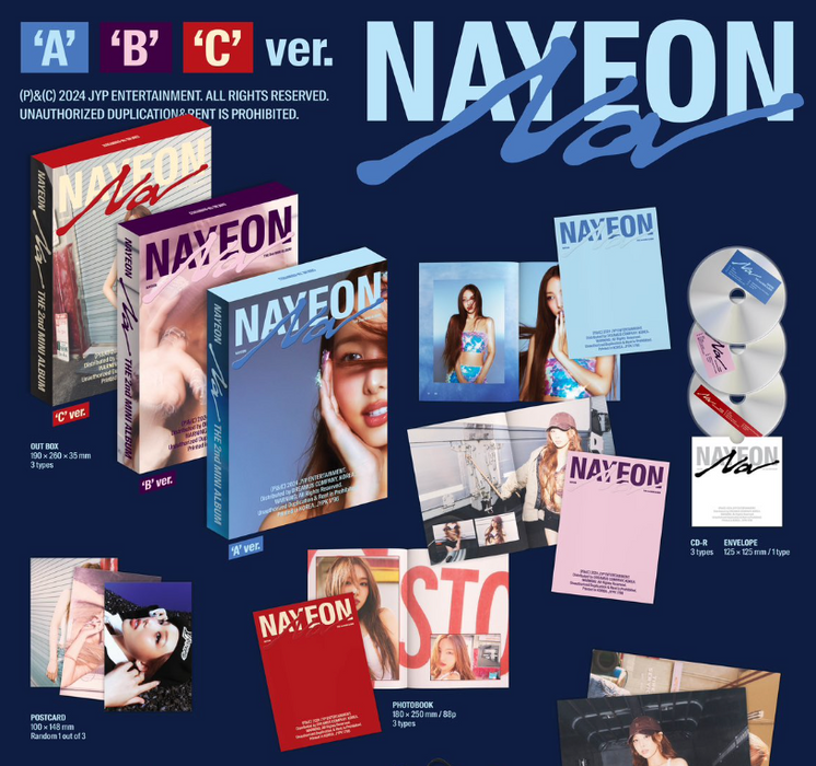 NAYEON (TWICE) - NA (THE 2ND MINI ALBUM) SET + WM Gift