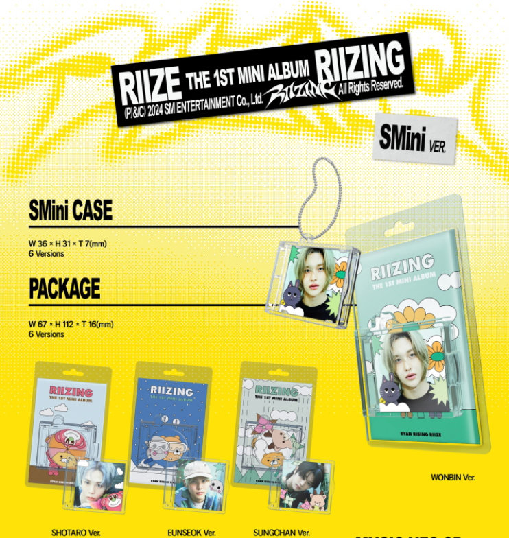 RIIZE - RIIZING (1ST MINI ALBUM) SMINI VER.