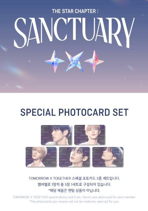 TXT - SPECIAL PHOTOCARD SET (THE STAR CHAPTER: SANCTUARY)