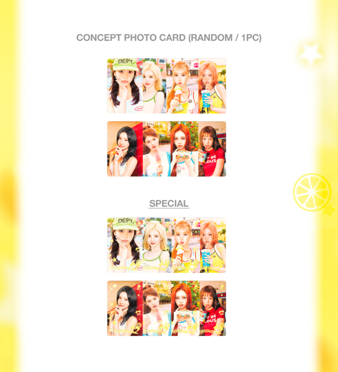 HEARTS2HEARTS - RANDOM TRADING CARD (LEMON TANG)