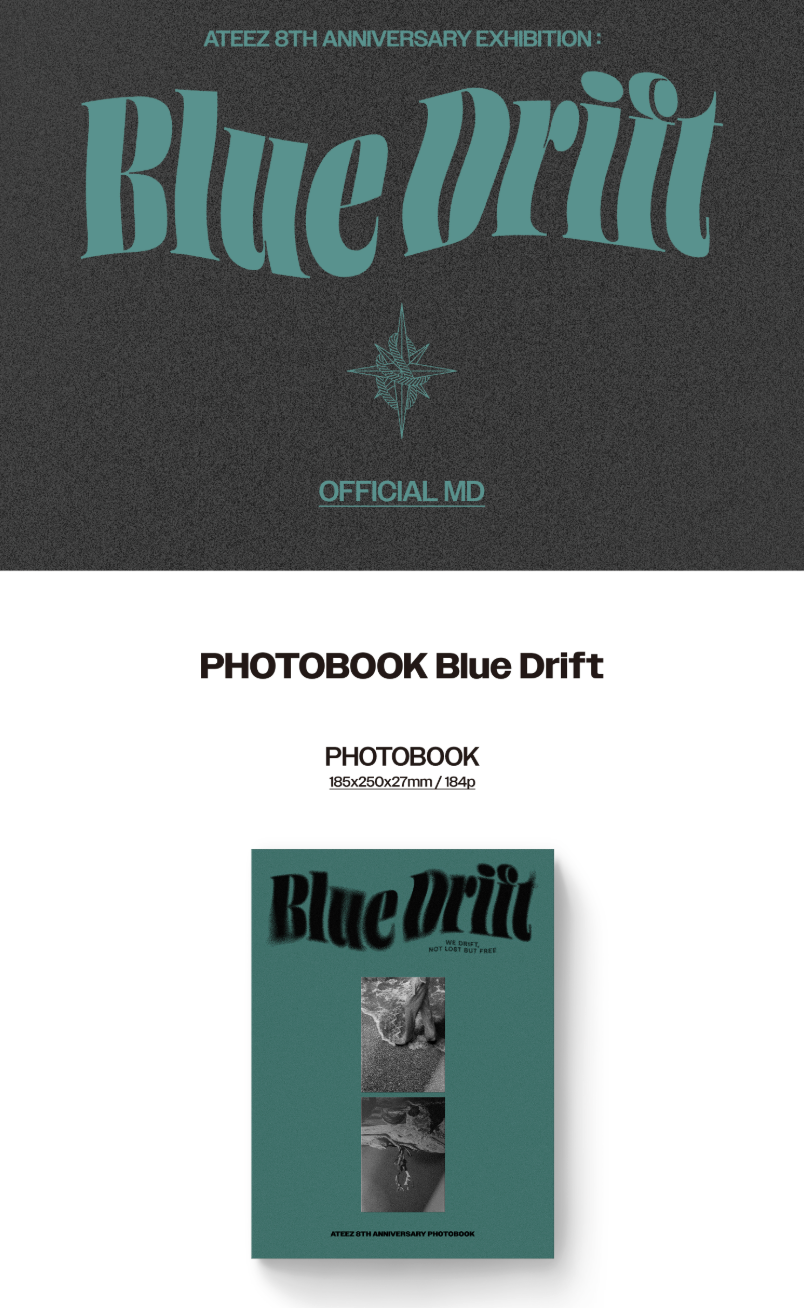ATEEZ - BLUE DRIFT PHOTOBOOK (8TH ANNIVERSARY EXHIBITION MD)