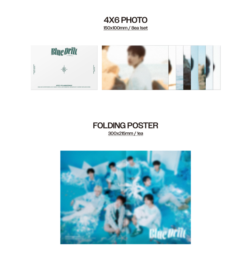 ATEEZ - BLUE DRIFT PHOTOBOOK (8TH ANNIVERSARY EXHIBITION MD)