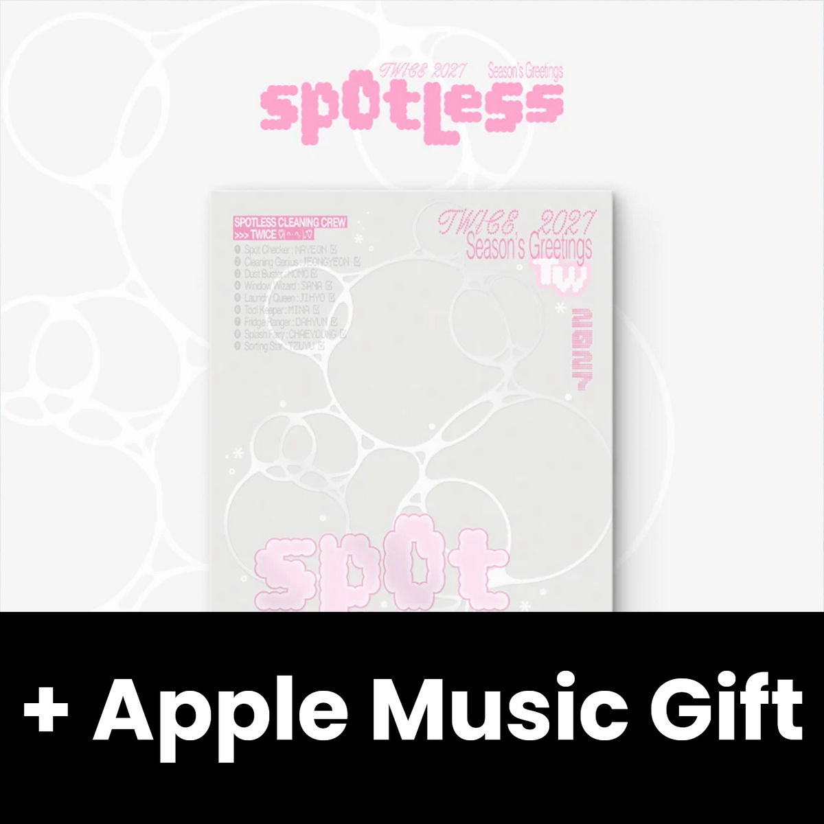 TWICE - 2027 SEASON'S GREETINGS (SPOTLESS) + Apple Music Gift