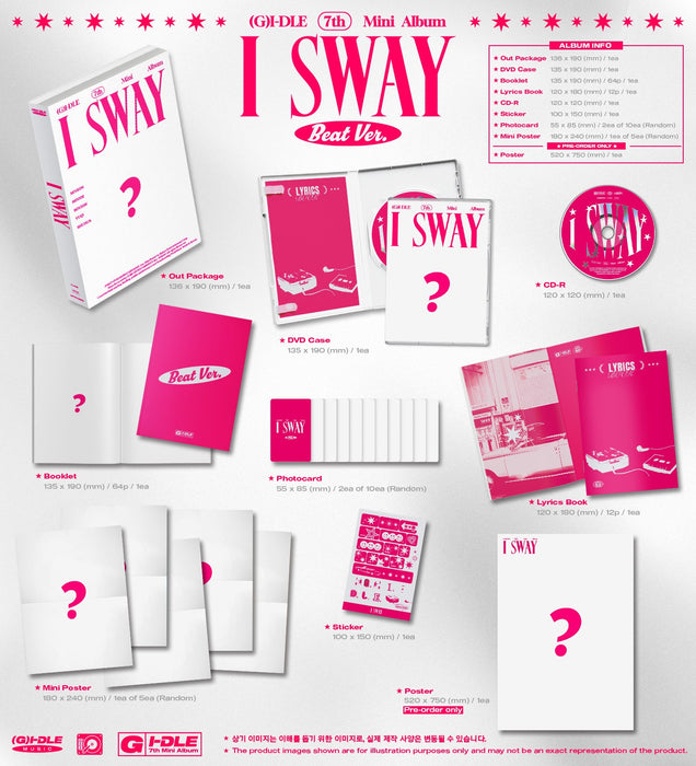 (G)I-DLE - I SWAY (7TH MINI ALBUM) + Soundwave Photocard
