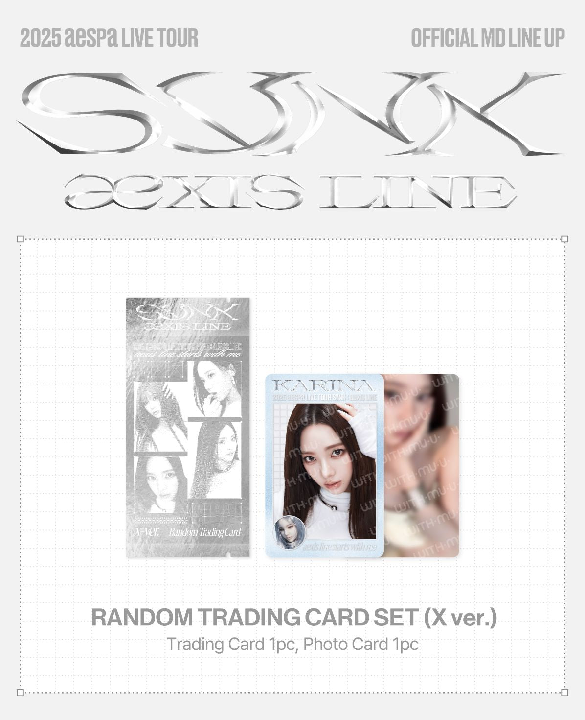 AESPA - RANDOM TRADING CARD SET (2025 LIVE TOUR 'SYNK : AEXIS LINE' OF