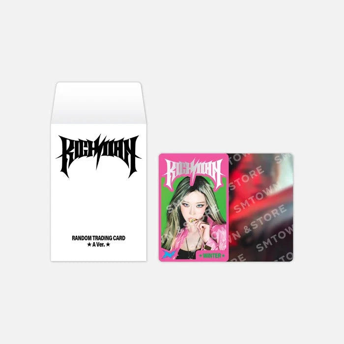 AESPA - RANDOM TRADING CARD SET (RICH MAN POP UP OFFICIAL MD) Nolae