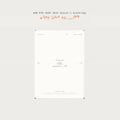 AHN HYO SEOP - 2026 SEASON’S GREETINGS (A DAY LIKE TO.___DAY) Nolae