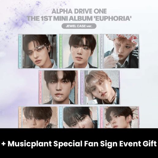 ALPHA DRIVE ONE - EUPHORIA (JEWEL CASE VER.) + Musicplant Special Fan Sign Event Gift Nolae