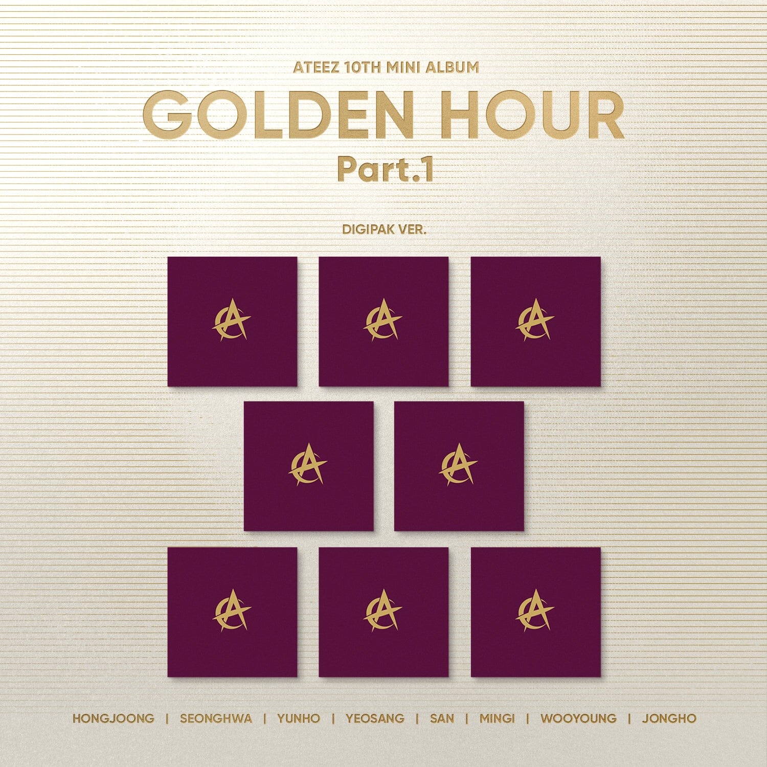 ATEEZ - GOLDEN HOUR : PART 1 (10TH MINI ALBUM) DIGIPAK VER. Nolae