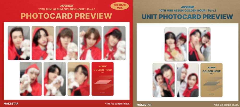 ATEEZ - GOLDEN HOUR : PART 1 (POCA ALBUM) + Random Makestar Photocard Nolae