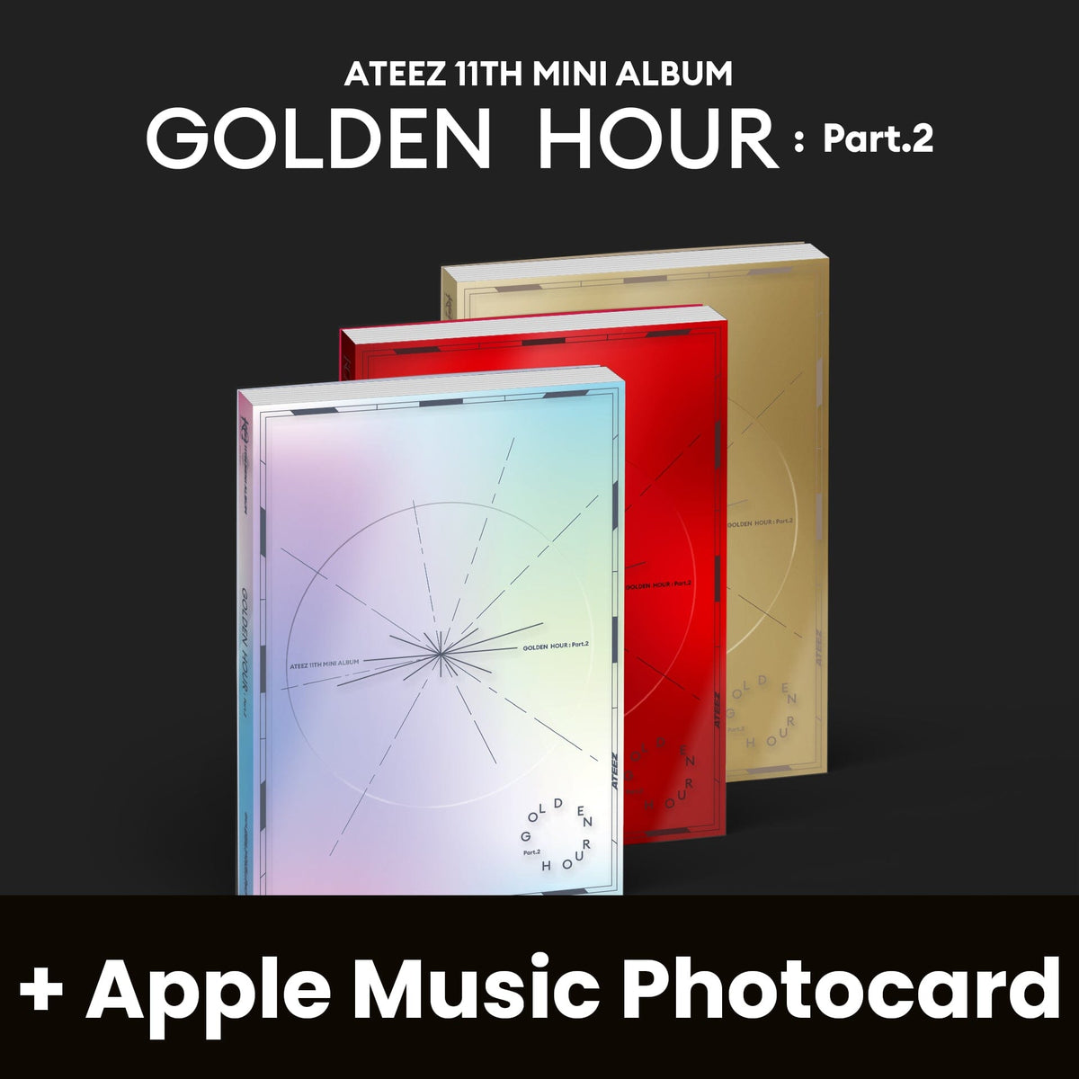 ATEEZ - GOLDEN HOUR: PART.2 + Apple Music Photocard 
