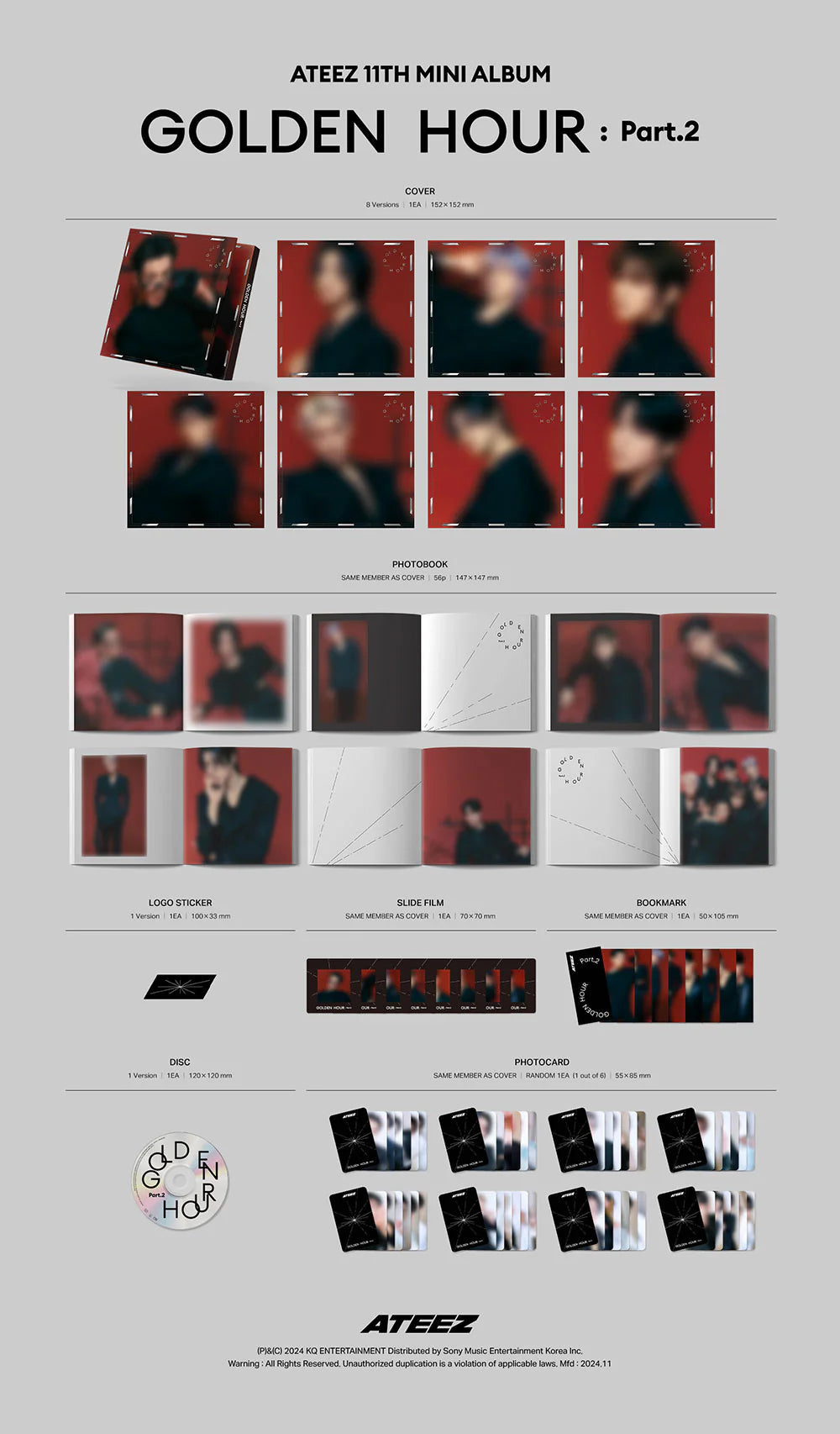 thumbnail image 2 of [Official] ATEEZ SAN GOLDEN HOUR : Part.3 [LEMON DROP] POCA Ver. Photocard – Korea Import 2 of 6