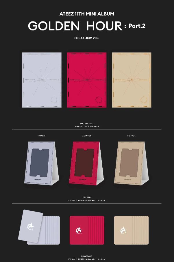 ATEEZ - GOLDEN HOUR : PART.2 SET + TOKTOQ Gift Nolae