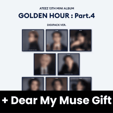 ATEEZ - GOLDEN HOUR : PART.4 (DIGIPACK VER.) + Dear My Muse Gift Nolae