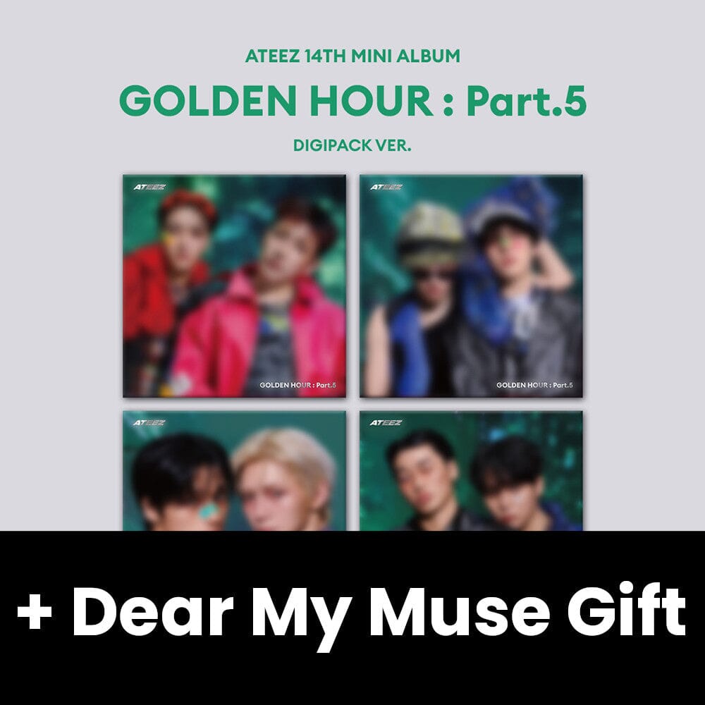 ATEEZ - GOLDEN HOUR : PART.5 (DIGIPACK UNIT VER.) + Dear My Muse Gift Nolae