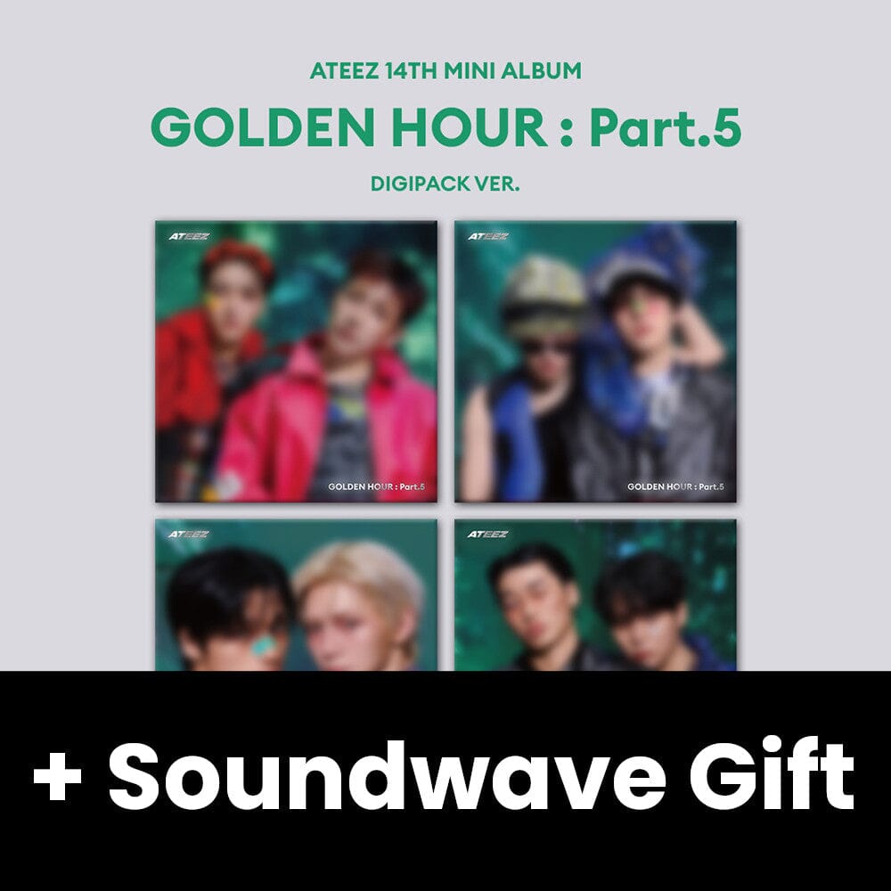 ATEEZ - GOLDEN HOUR : PART.5 (DIGIPACK UNIT VER.) + Soundwave Gift Nolae