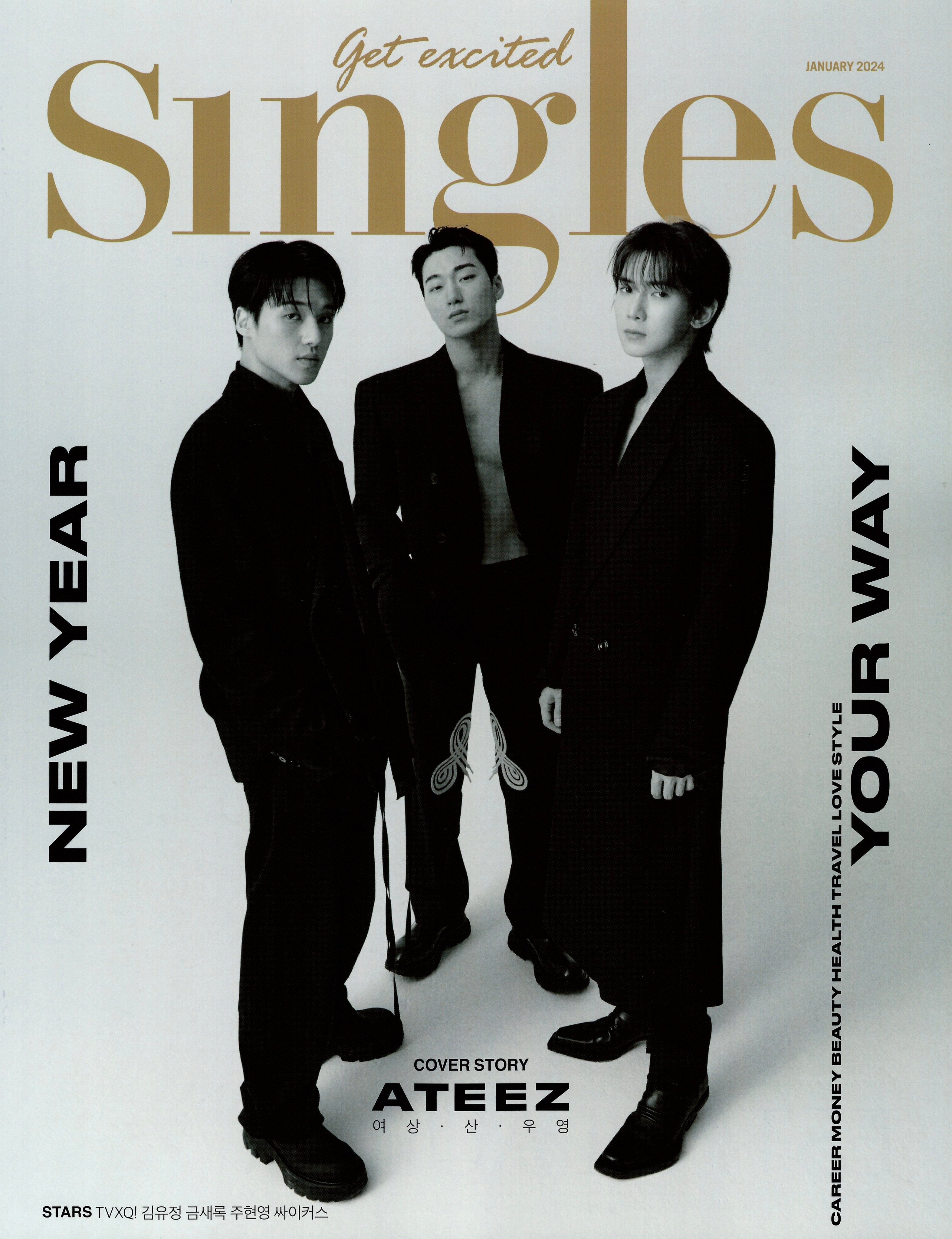 ATEEZ - SINGLES MAGAZINE (2024 JANUARY ISSUE) Nolae