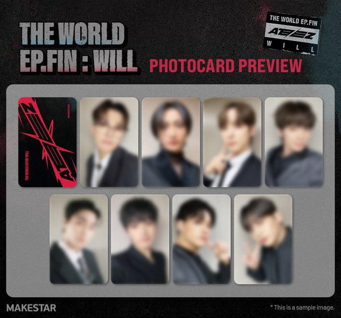 ATEEZ - THE WORLD EP.FIN : WILL (2ND FULL ALBUM) + Makestar Fansign Photocard Nolae