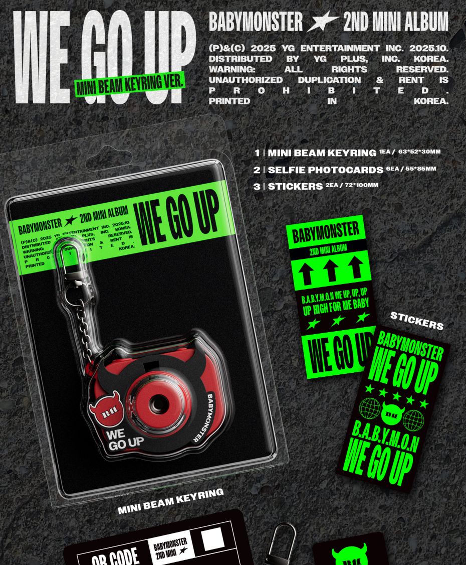 BABYMONSTER - WE GO UP (MINI BEAM KEYRING VER.) Nolae
