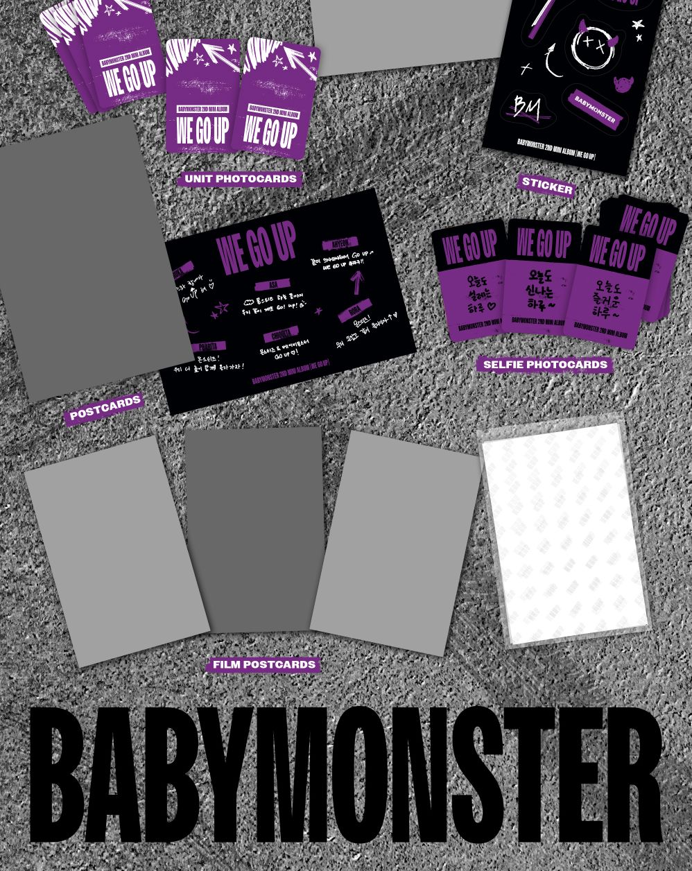 BABYMONSTER - WE GO UP (POSTCARD VER.) Nolae