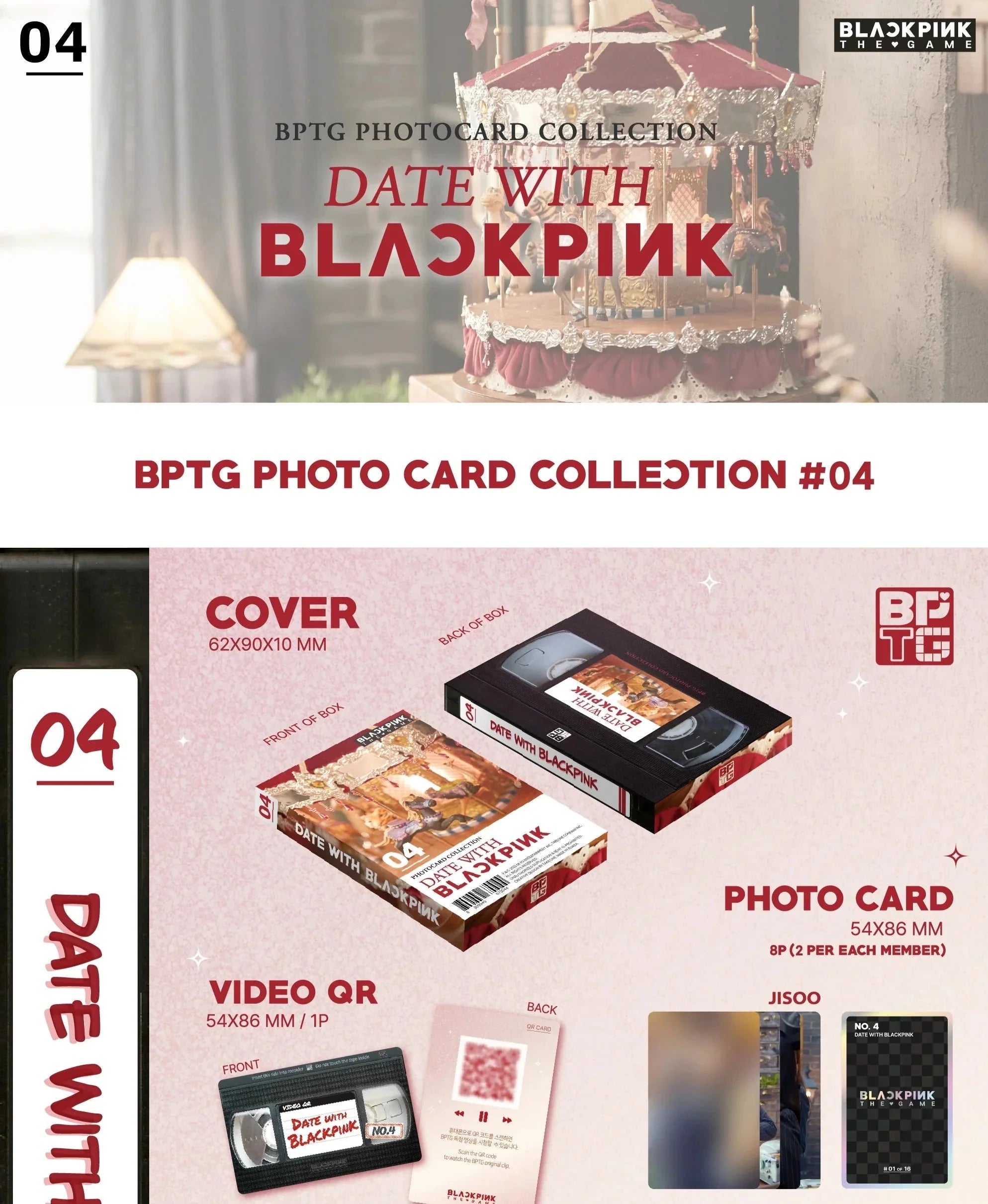 BLACKPINK - THE GAME PHOTOCARD COLLECTION 1/2 + Extra Photocard Nolae