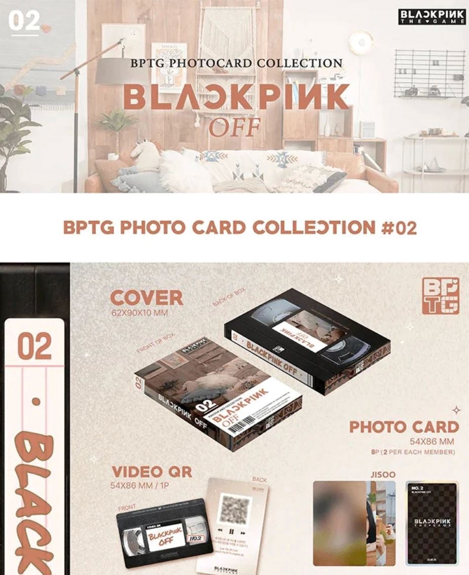 BLACKPINK - THE GAME PHOTOCARD COLLECTION 1/2 + Extra Photocard Nolae